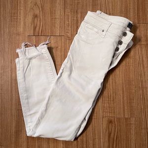ABERCROMBIE High Rise Super Skinny Ankle Jean.